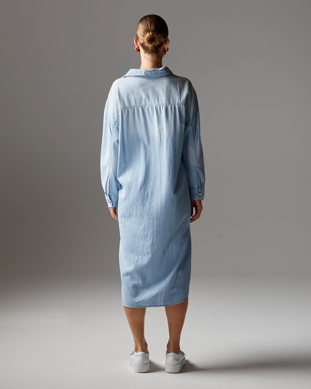 FLIGHT SHIRT DRESS - Bleach Wash