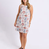French Riviera Linen Dress