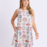 French Riviera Linen Dress