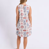 French Riviera Linen Dress