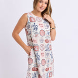 French Riviera Linen Dress