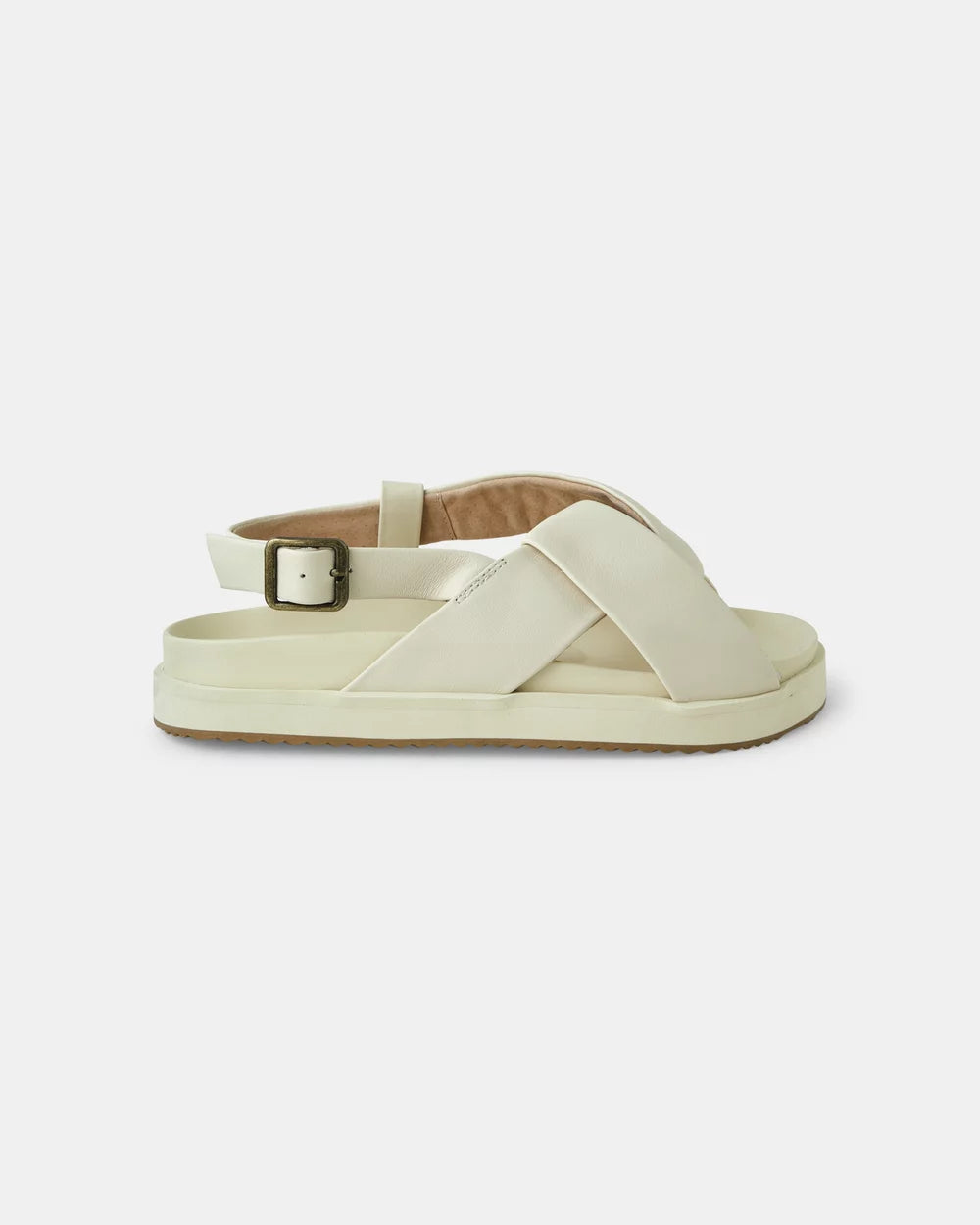 LUNAR LEATHER SLIDE - Vanilla