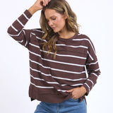 Jayne Stripe Throw On Top