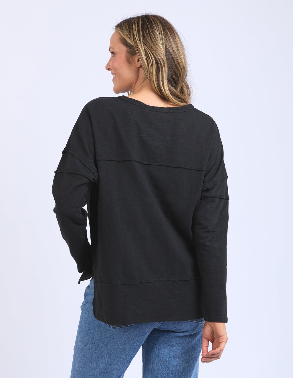 JAYNE THROW ON TOP - Black