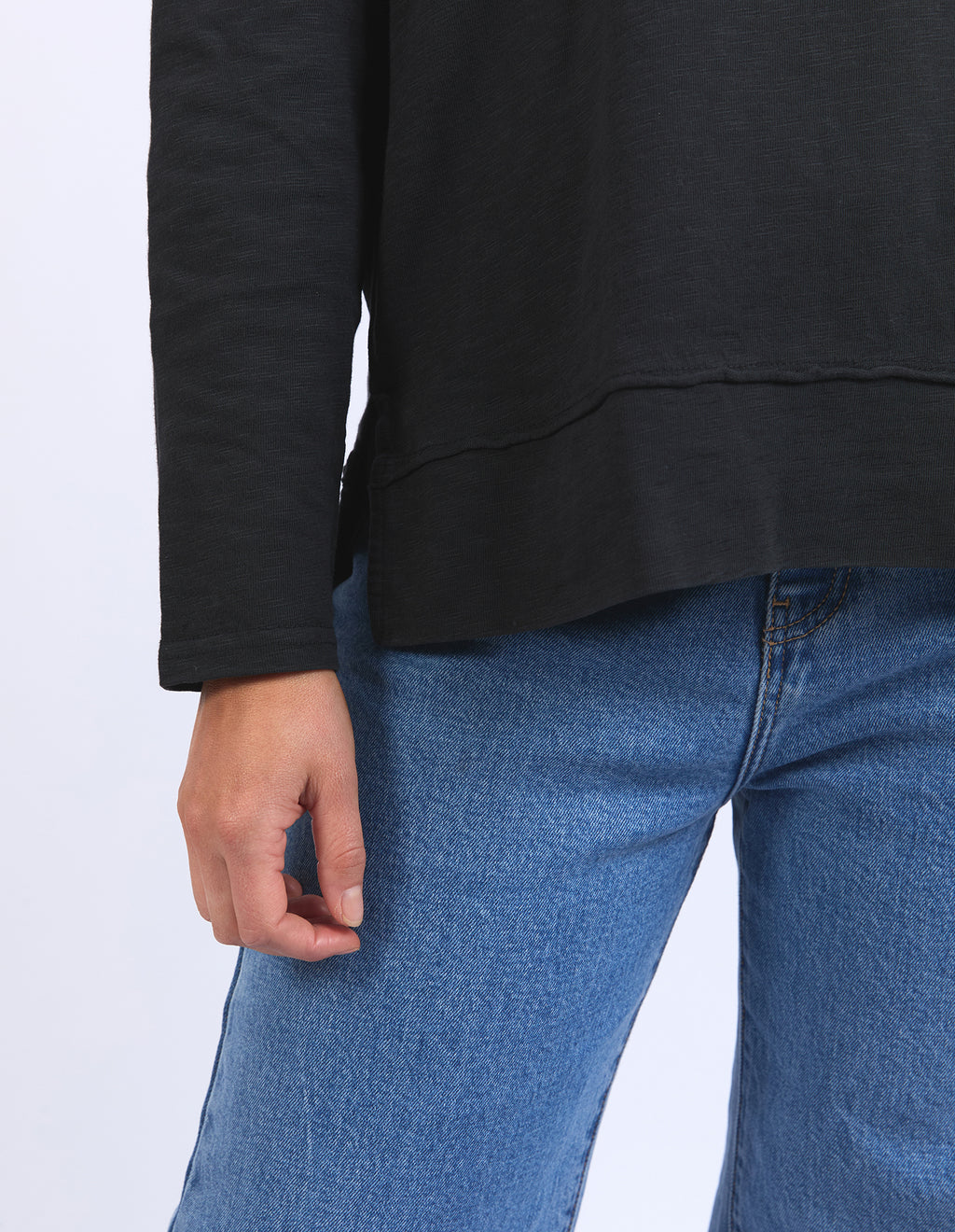 JAYNE THROW ON TOP - Black