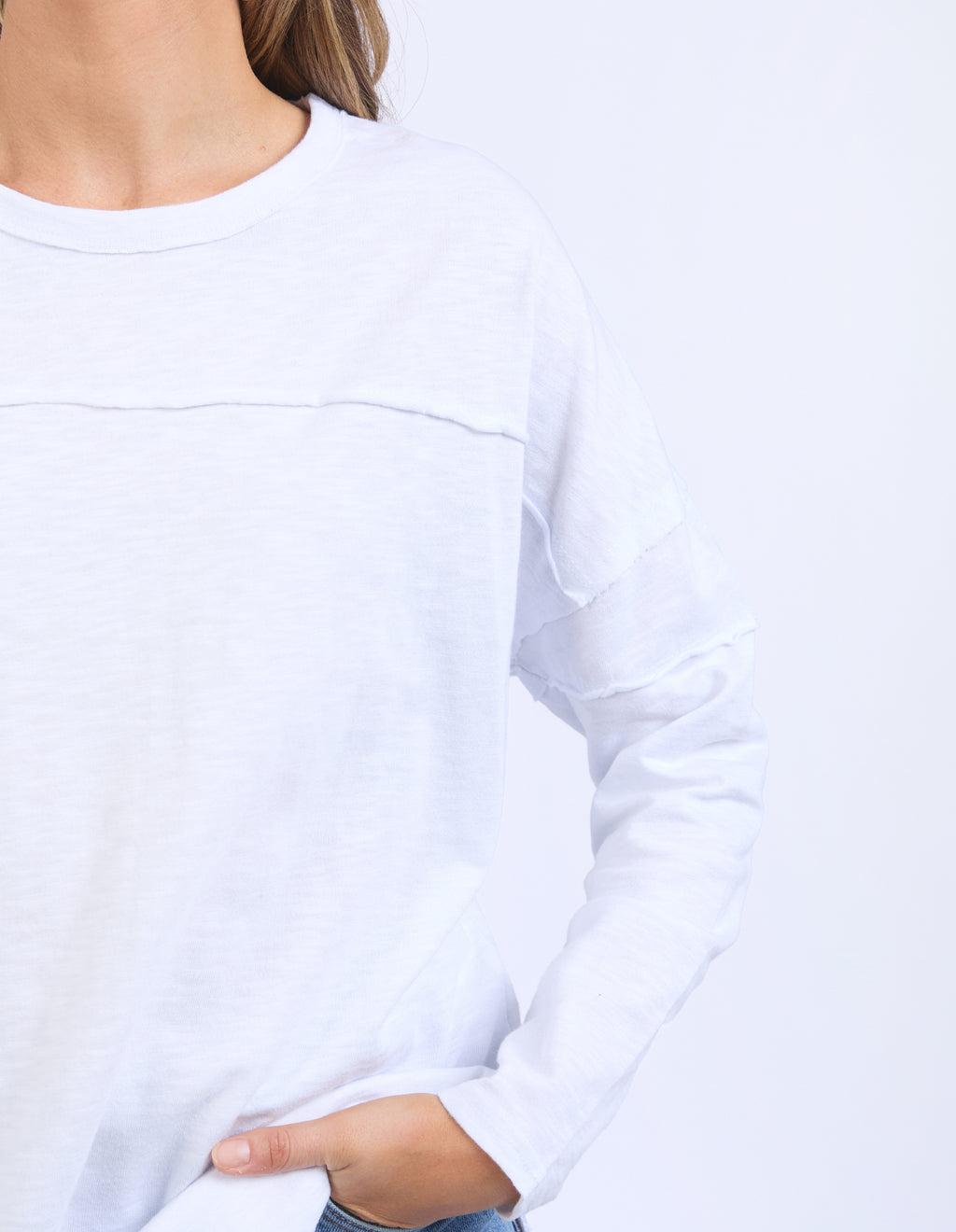 JAYNE THROW ON TOP - White