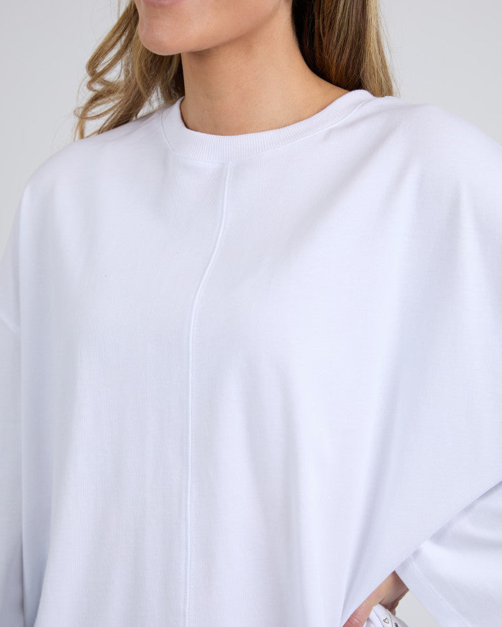 NAOMI L/S SWEAT - White