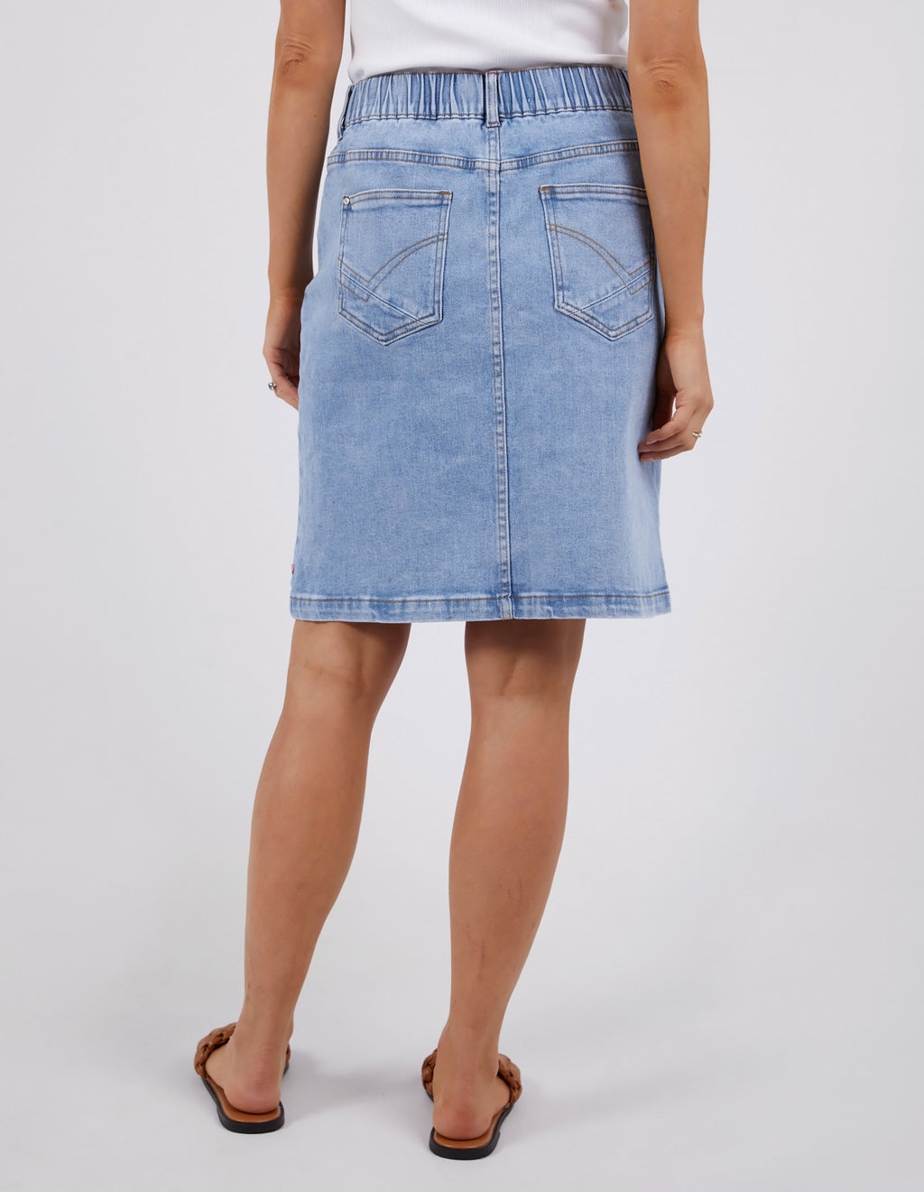 PETA DENIM SKIRT - Blue Wash