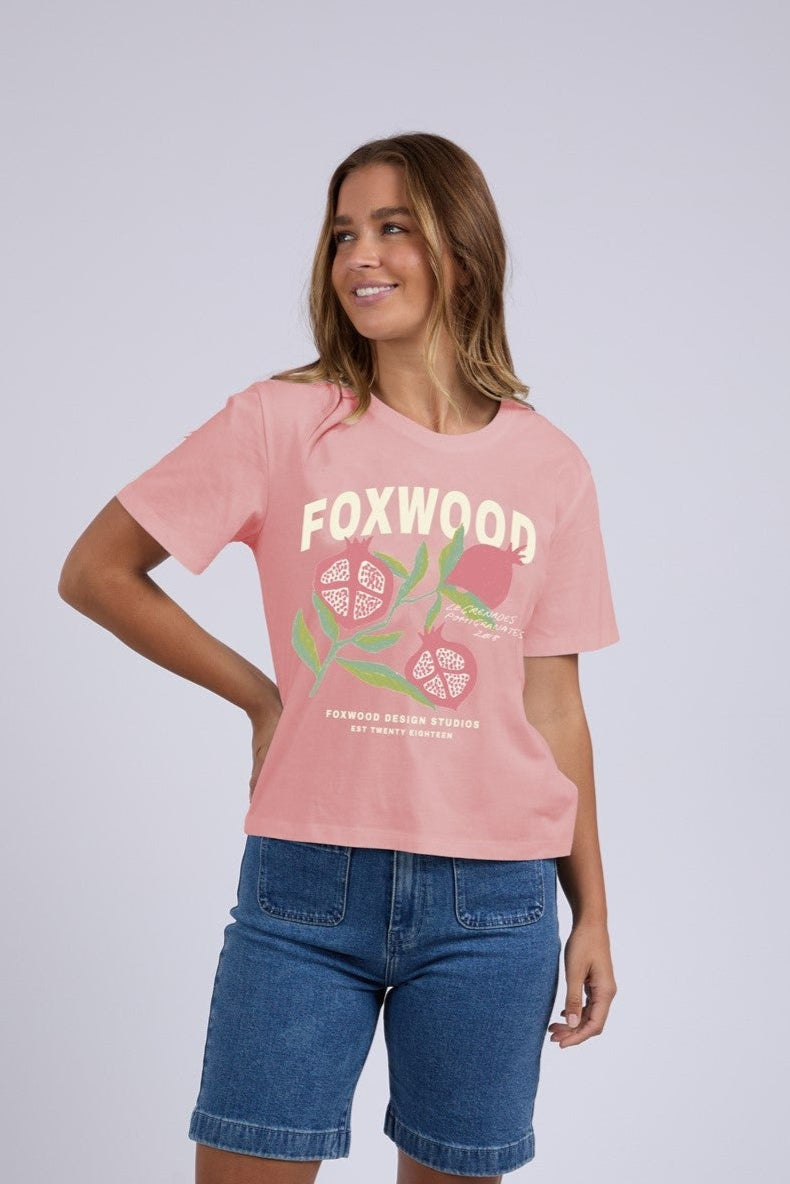 POMEGRANATE TEE - Ash Rose
