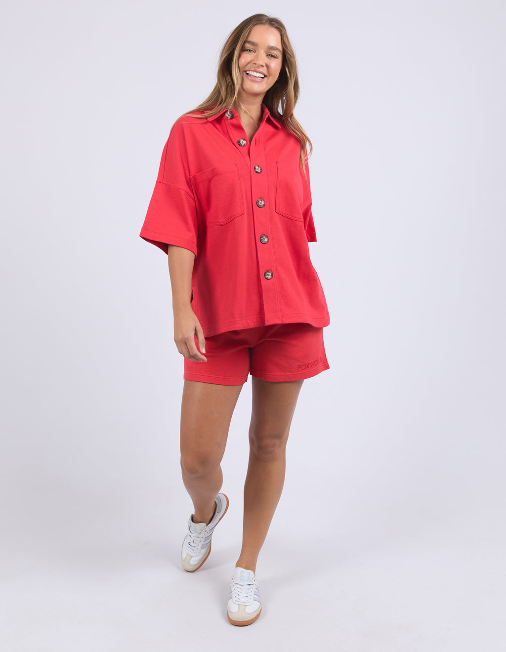 POP-OVER SHIRT - Red