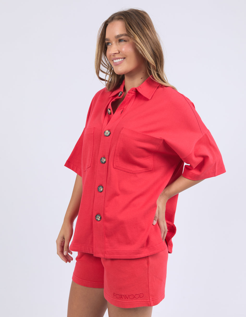 POP-OVER SHIRT - Red