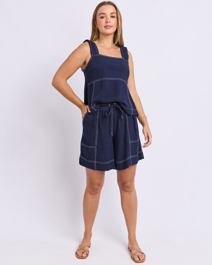Sage Linen Top