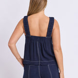 Sage Linen Top