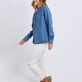Scallop Edge L/S Shirt