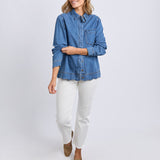 Scallop Edge L/S Shirt