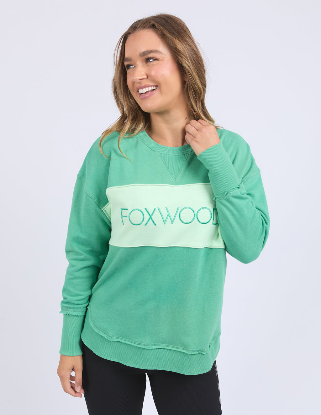 SIMPLIFIED TONAL CREW - Green