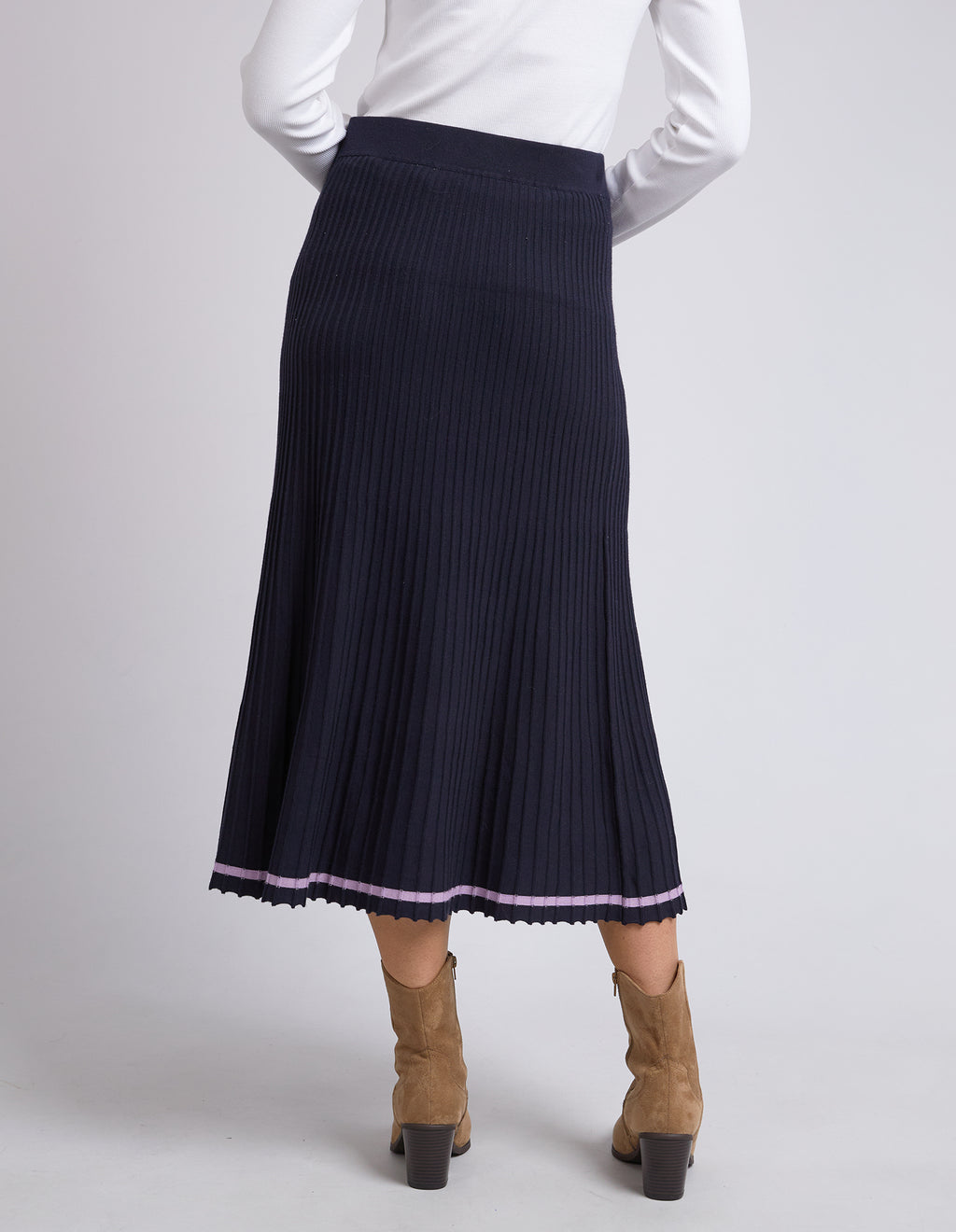 TAMMY KNIT SKIRT - Dark Sapphire