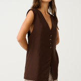 SUZIE VEST - Chocolate