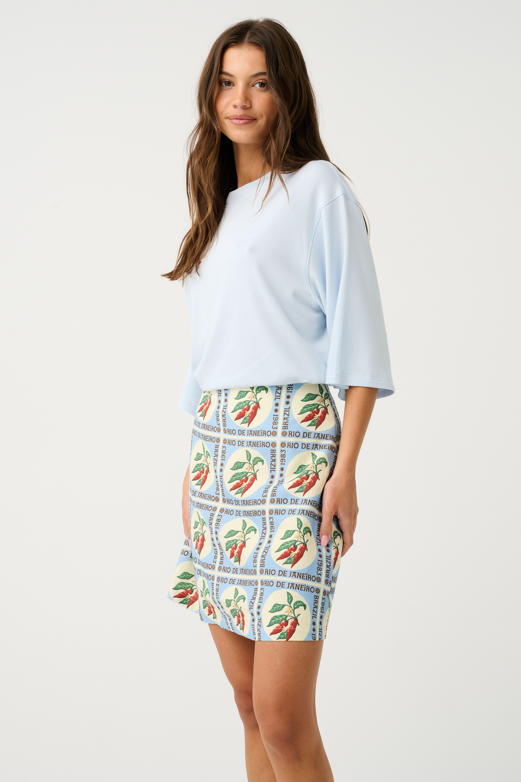 SOLANA TEE - Ice Blue