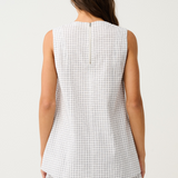 DEMI SHORT - White Check