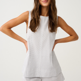 GIA TOP - White Check