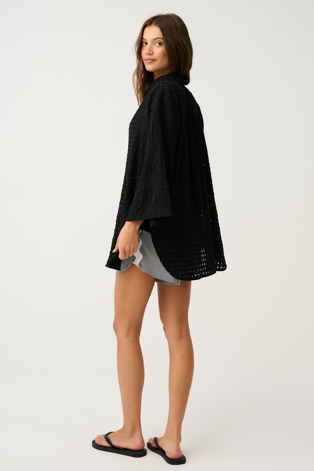 BODIE SHORT - Black Gingham