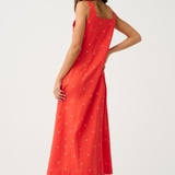 CONSTANCE MIDI DRESS - Mandarin Spot