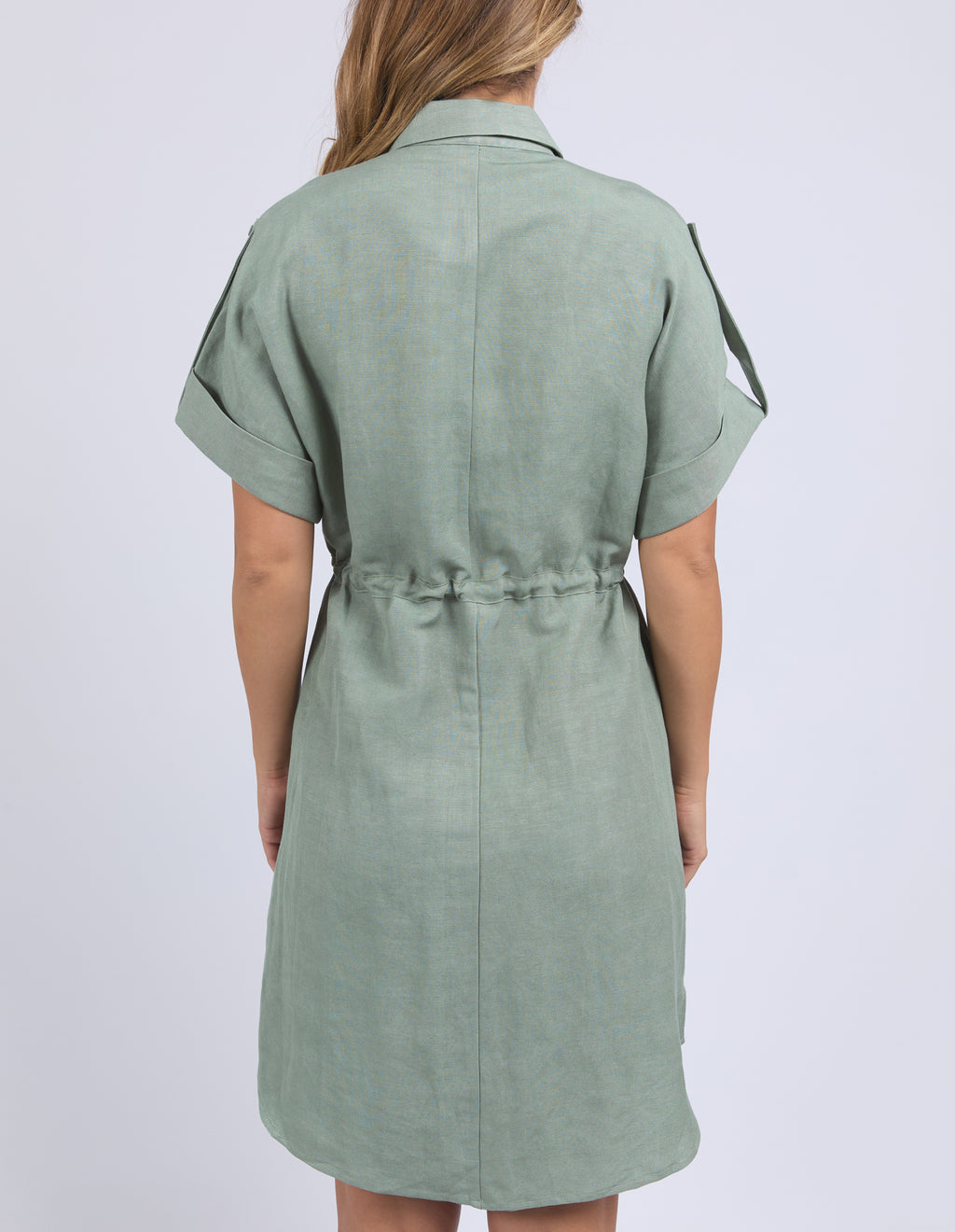 WILLOW SHIRT DRESS - Iceberg Green