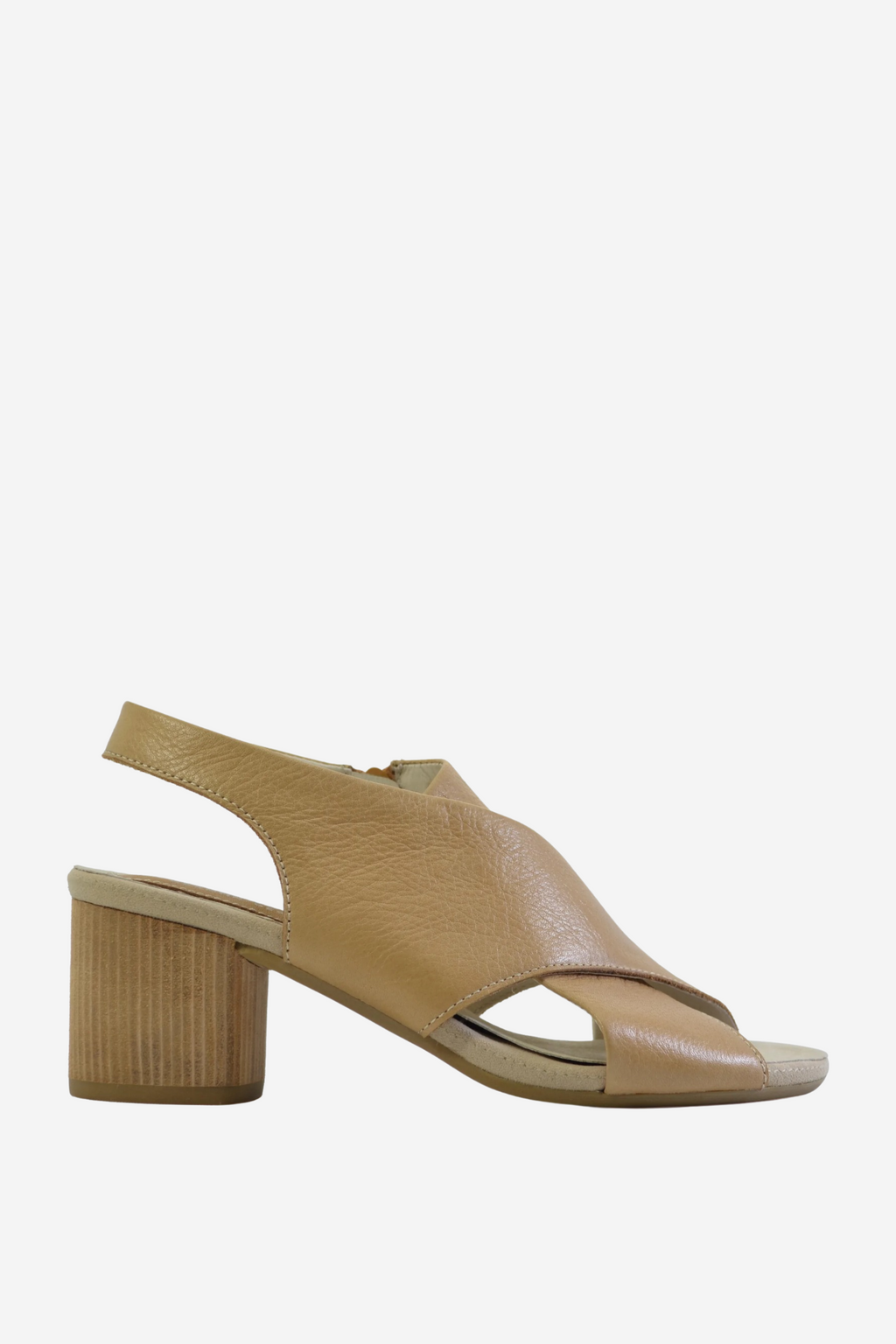 ENAMOUR BLOCK HEEL SANDAL - Camel