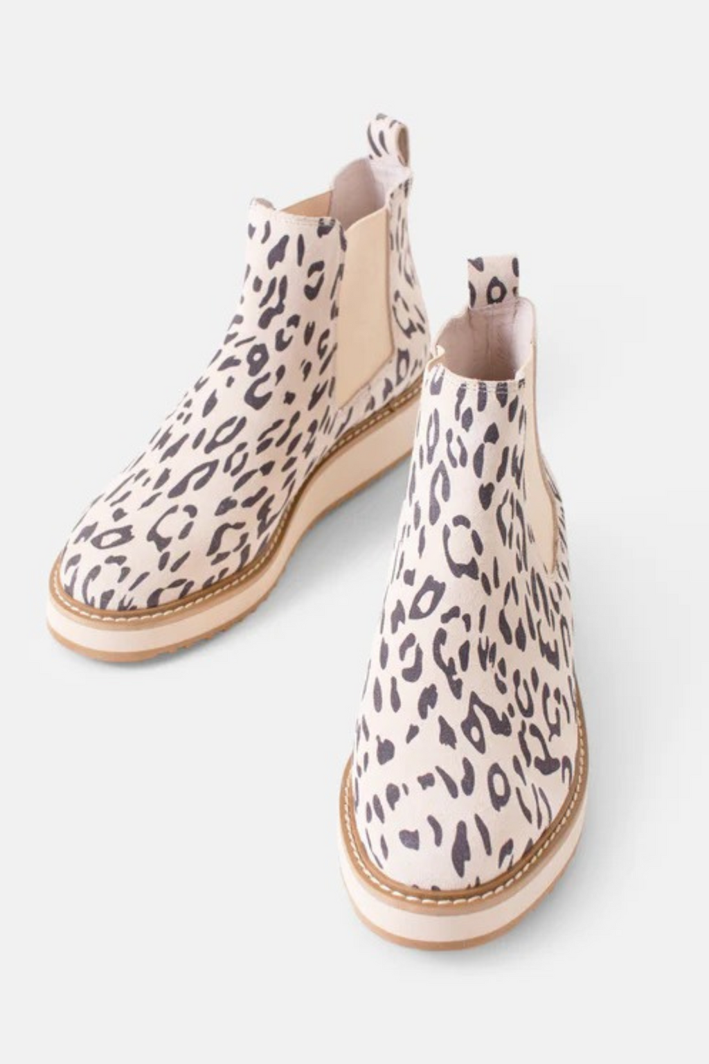 JADE LEATHER BOOT - Vanilla Leopard Suede