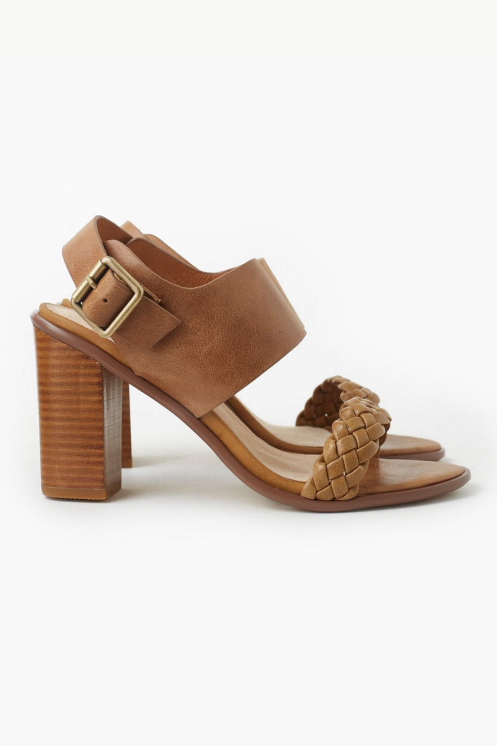 HONEY LEATHER HEEL- Tan