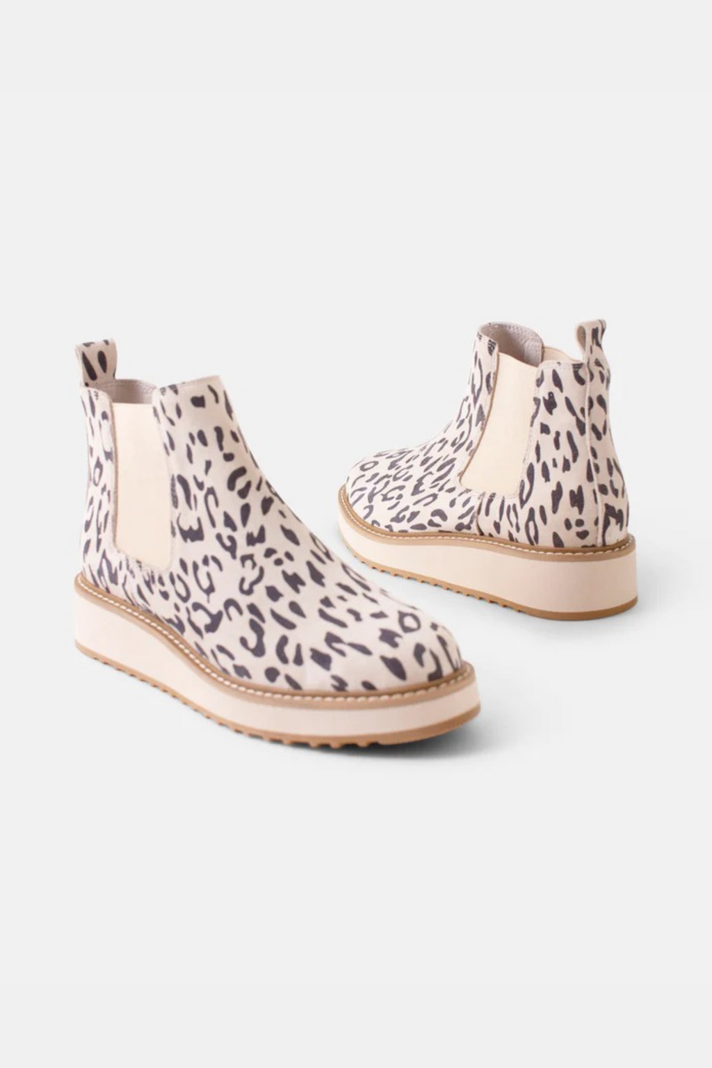 JADE LEATHER BOOT - Vanilla Leopard Suede