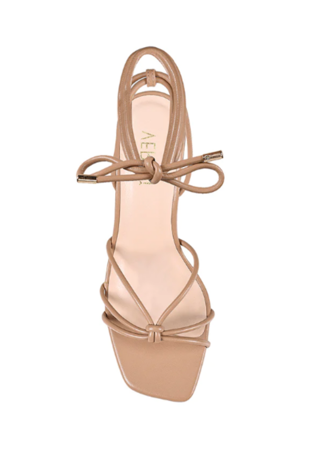 PEACHY STILETTO SANDALS - Dark Camel Smooth