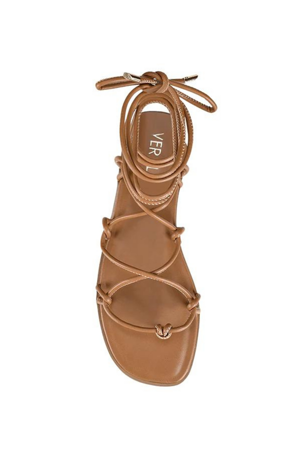 SABINE LEG TIE SANDALS - Tan Smooth