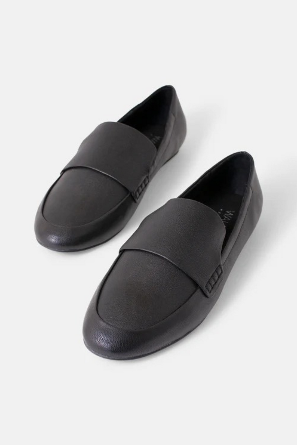 DUTCH LEATHER LOAFER - Black Pebble