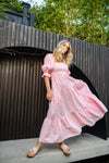 ADELAIDE MIDI DRESS - Pink Gingham – Frankie & Co Clothing