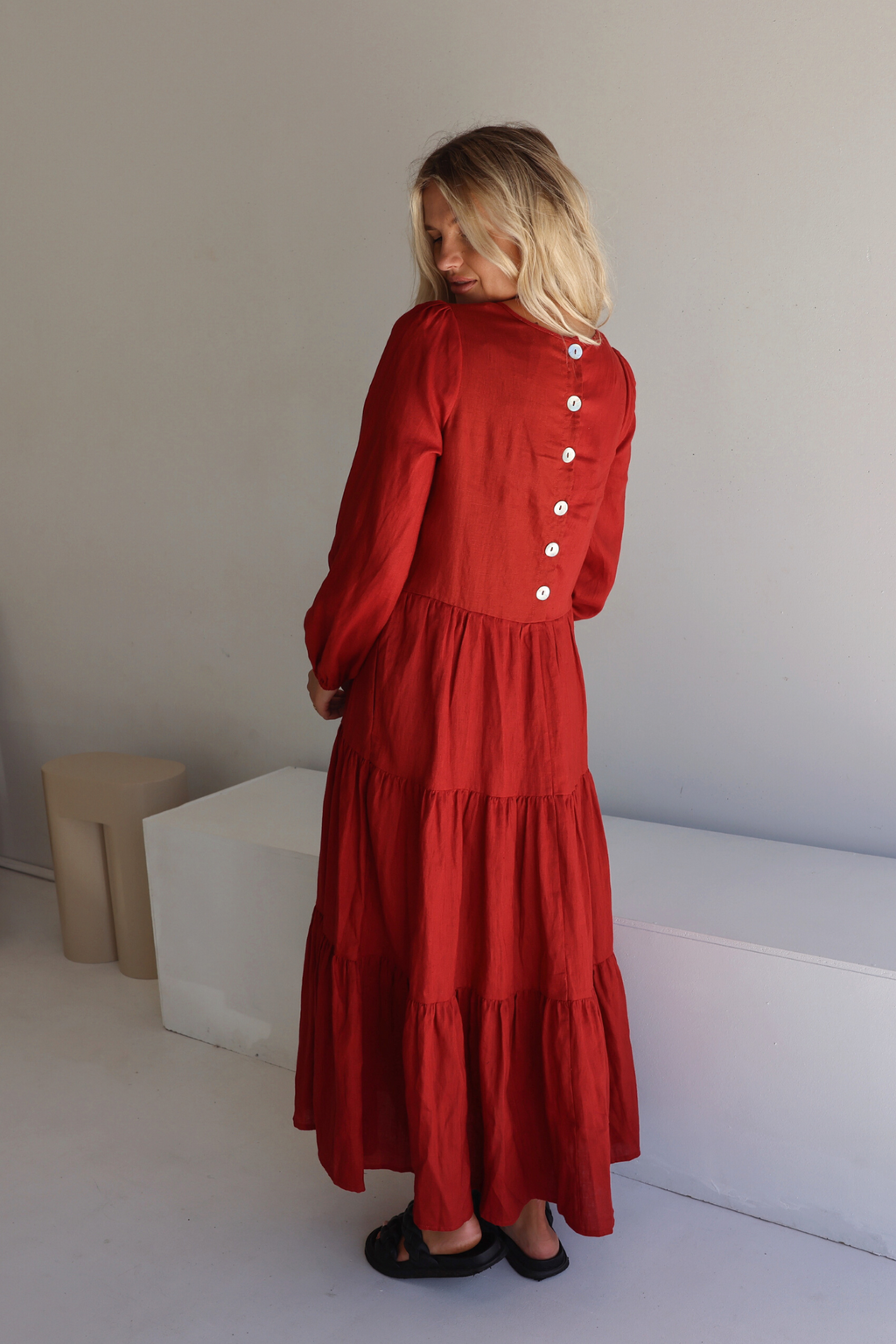 STELLA DRESS - Red