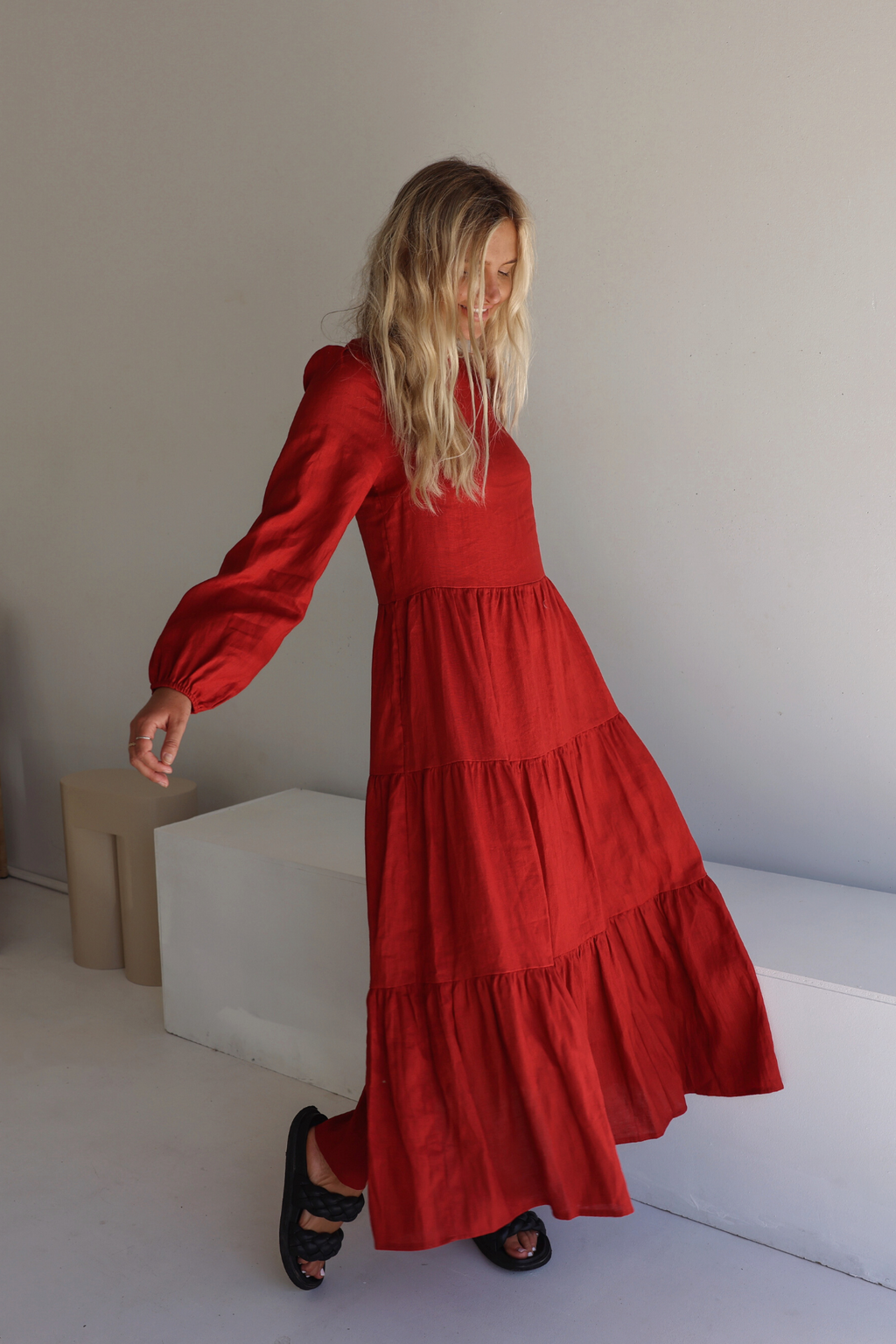 Stella red clearance dress