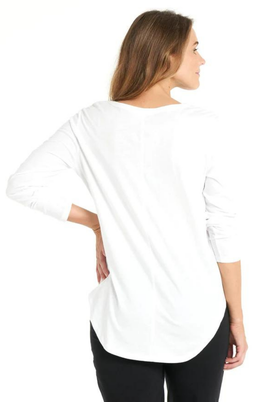 MEGAN L/S TOP - White