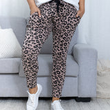 ELLA LEOPARD JOGGER - Mocha/Black